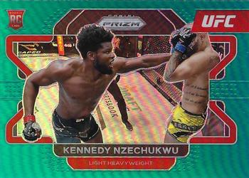 2022 Panini Prizm UFC - Teal Prizms #74 Kennedy Nzechukwu Front