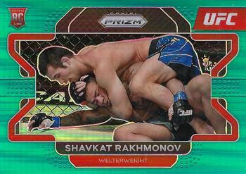 2022 Panini Prizm UFC - Teal Prizms #80 Shavkat Rakhmonov Front