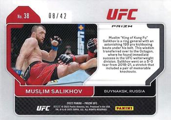 2022 Panini Prizm UFC - Pink Pulsar Prizms #38 Muslim Salikhov Back