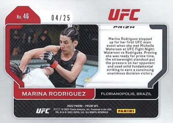 2022 Panini Prizm UFC - Mojo Prizms #46 Marina Rodriguez Back