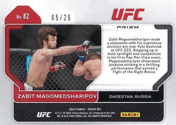 2022 Panini Prizm UFC - Mojo Prizms #82 Zabit Magomedsharipov Back