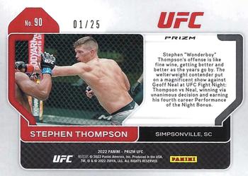 2022 Panini Prizm UFC - Mojo Prizms #90 Stephen Thompson Back
