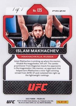 2022 Panini Prizm UFC - Black Shimmer Prizms FOTL #125 Islam Makhachev Back