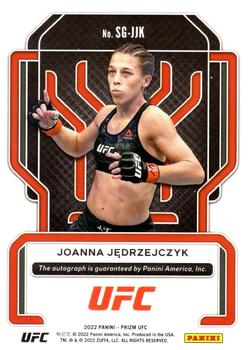 2022 Panini Prizm UFC - Signatures #SG-JJK Joanna Jedrzejczyk Back
