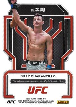 2022 Panini Prizm UFC - Signatures #SG-BQL Billy Quarantillo Back