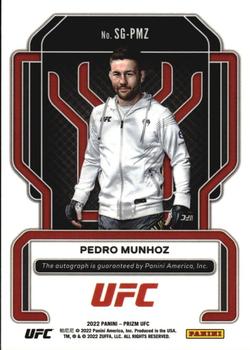 2022 Panini Prizm UFC - Signatures #SG-PMZ Pedro Munhoz Back