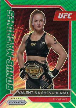 2022 Panini Prizm UFC - Bonus Machines Green #16 Valentina Shevchenko Front