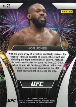 2022 Panini Prizm UFC - Fireworks #20 Jon Jones Back