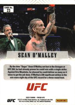 2022 Panini Prizm UFC - Prizm Flashback #23 Sean O'Malley Back