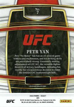 2022 Panini Select UFC #7 Petr Yan Back