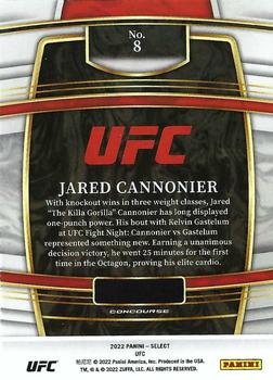 2022 Panini Select UFC #8 Jared Cannonier Back