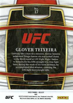 2022 Panini Select UFC #17 Glover Teixeira Back