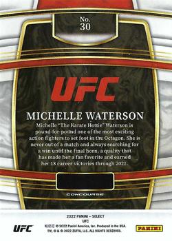 2022 Panini Select UFC #30 Michelle Waterson Back