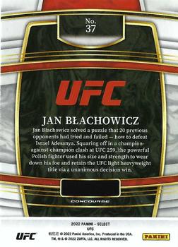 2022 Panini Select UFC #37 Jan Blachowicz Back