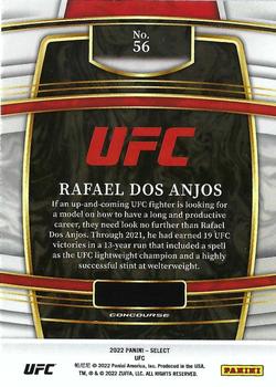 2022 Panini Select UFC #56 Rafael Dos Anjos Back