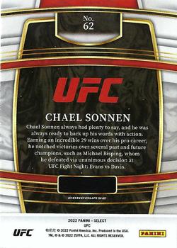 2022 Panini Select UFC #62 Chael Sonnen Back