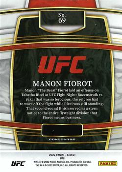 2022 Panini Select UFC #69 Manon Fiorot Back