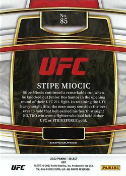 2022 Panini Select UFC #85 Stipe Miocic Back