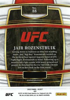 2022 Panini Select UFC #88 Jair Rozenstruik Back