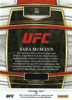 2022 Panini Select UFC #90 Sara McMann Back