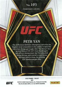 2022 Panini Select UFC #103 Petr Yan Back
