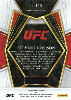 2022 Panini Select UFC #119 Steven Peterson Back