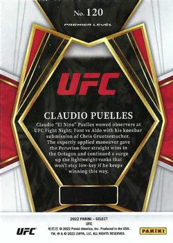 2022 Panini Select UFC #120 Claudio Puelles Back