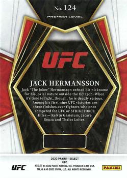 2022 Panini Select UFC #124 Jack Hermansson Back