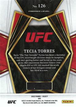 2022 Panini Select UFC #126 Tecia Torres Back