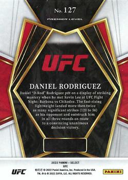 2022 Panini Select UFC #127 Daniel Rodriguez Back