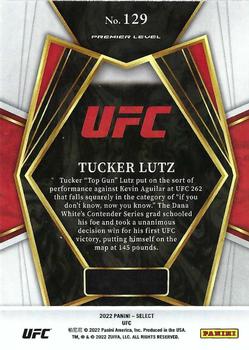 2022 Panini Select UFC #129 Tucker Lutz Back