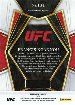2022 Panini Select UFC #131 Francis Ngannou Back