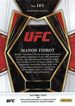 2022 Panini Select UFC #165 Manon Fiorot Back