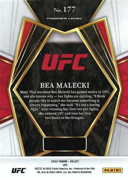 2022 Panini Select UFC #177 Bea Malecki Back