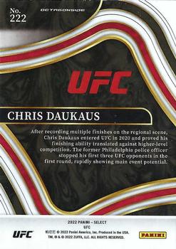 2022 Panini Select UFC #222 Chris Daukaus Back
