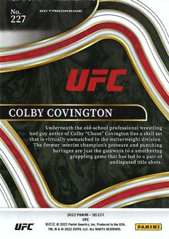 2022 Panini Select UFC #227 Colby Covington Back