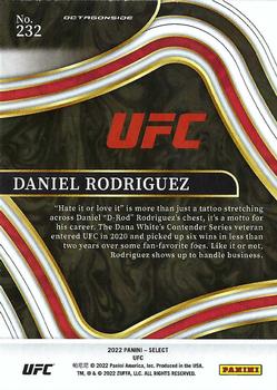 2022 Panini Select UFC #232 Daniel Rodriguez Back