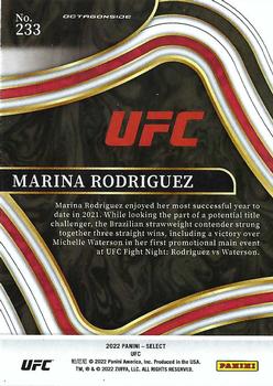 2022 Panini Select UFC #233 Marina Rodriguez Back