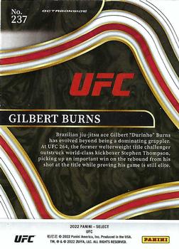 2022 Panini Select UFC #237 Gilbert Burns Back