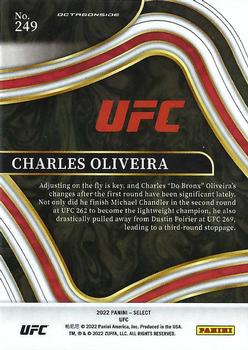2022 Panini Select UFC #249 Charles Oliveira Back