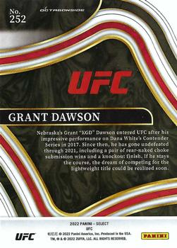 2022 Panini Select UFC #252 Grant Dawson Back