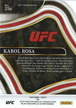 2022 Panini Select UFC #256 Karol Rosa Back