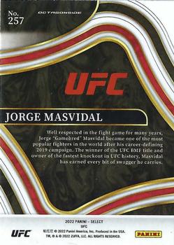 2022 Panini Select UFC #257 Jorge Masvidal Back