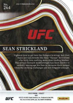 2022 Panini Select UFC #264 Sean Strickland Back