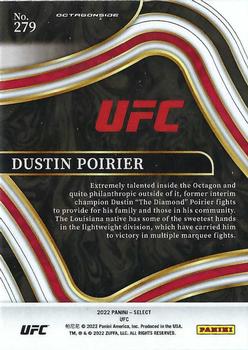 2022 Panini Select UFC #279 Dustin Poirier Back