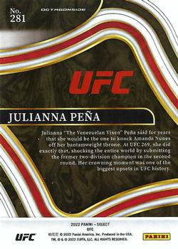 2022 Panini Select UFC #281 Julianna Pena Back