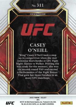2022 Panini Select UFC #311 Casey O'Neill Back
