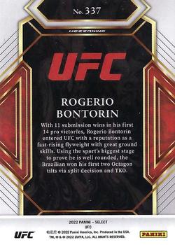 2022 Panini Select UFC #337 Rogerio Bontorin Back