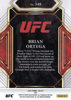 2022 Panini Select UFC #348 Brian Ortega Back