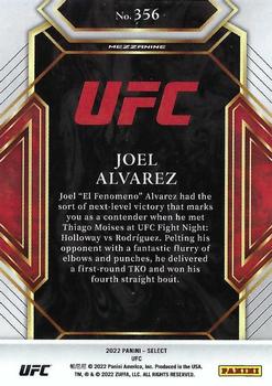 2022 Panini Select UFC #356 Joel Alvarez Back